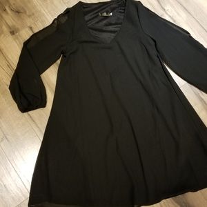 Little black chiffon dress